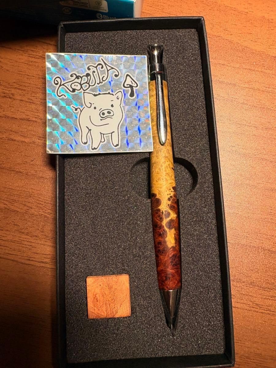 工房楔 マーブルウッド シャープペンシル 0.5 箱付き 工房楔 マーブル